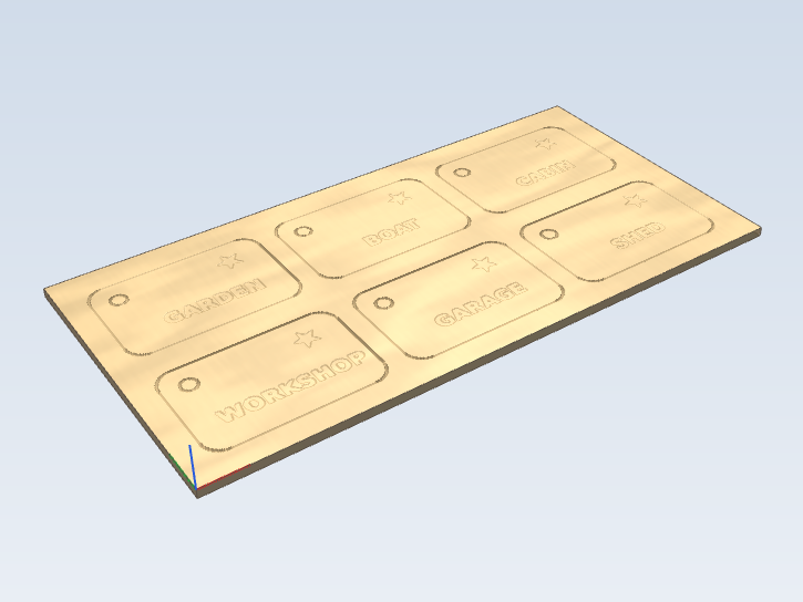 Laser key tags