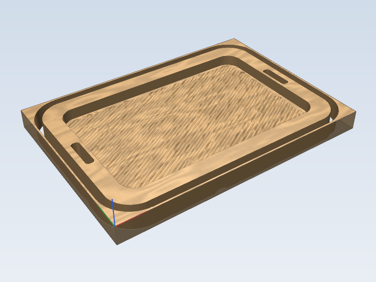Textured tray